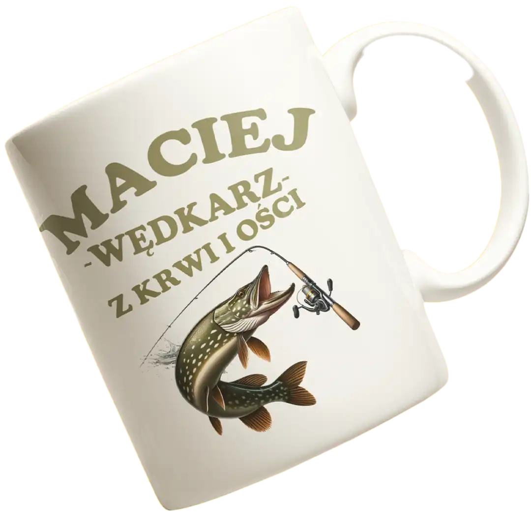 KUBEK MACIEJ WĘDKARZ Z KRWI I OŚCI