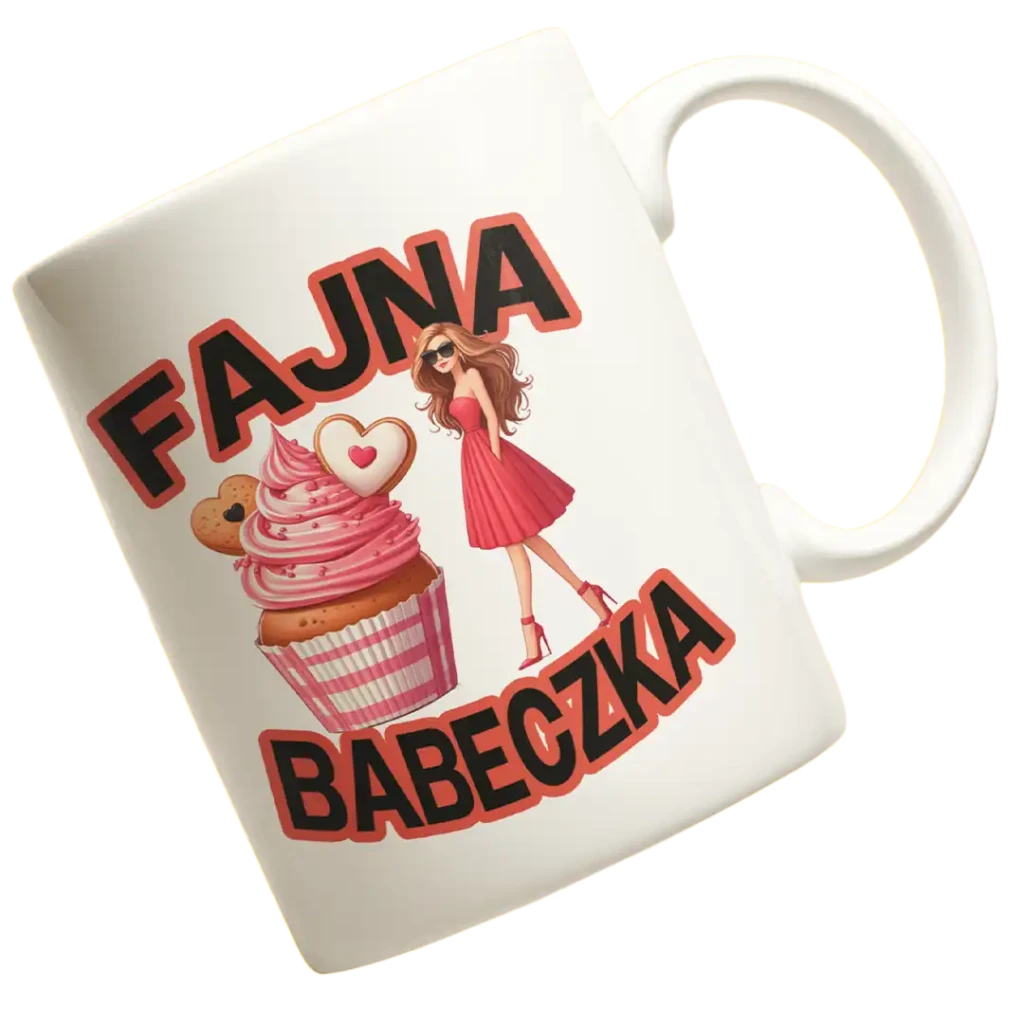 KUBEK dla dziewczyny- fajna babeczka