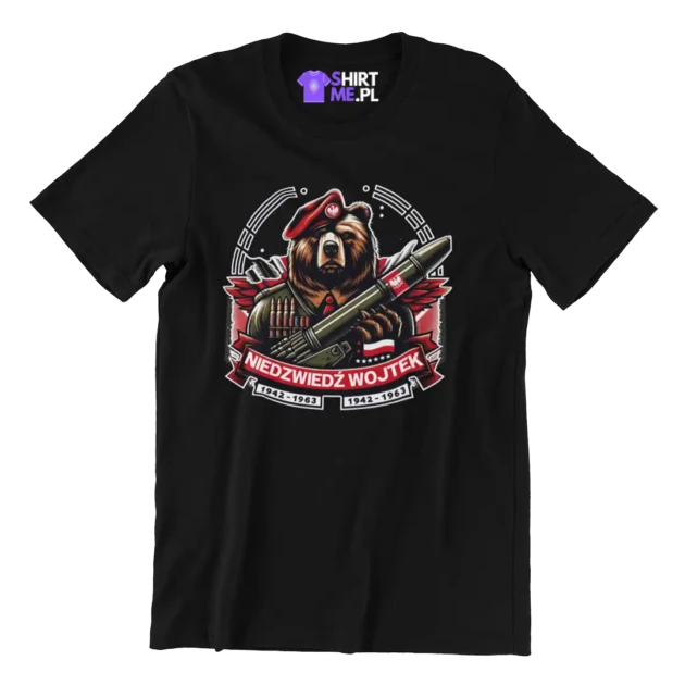 koszulka patriotyczna niedźwiedź wojtek