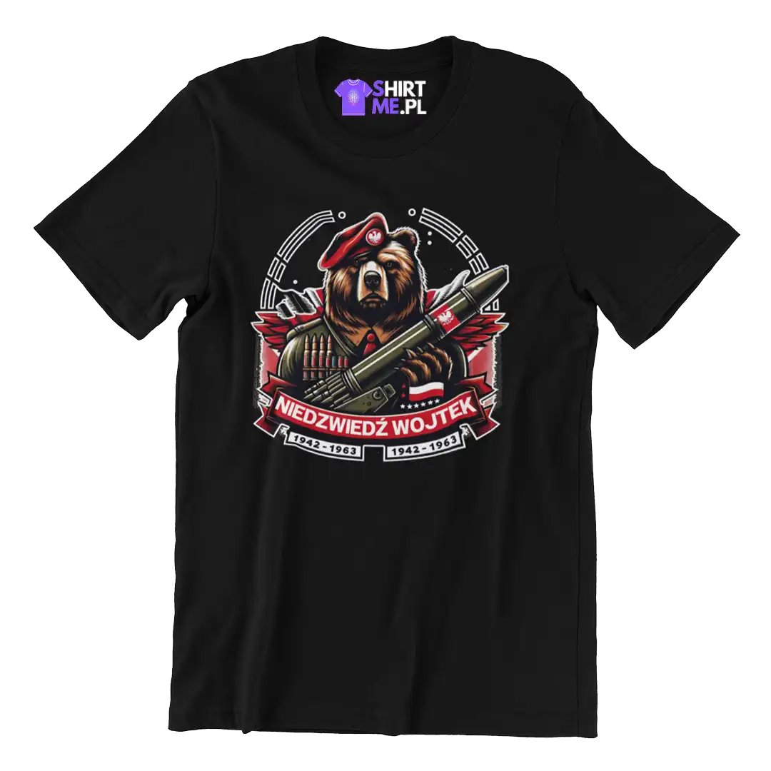 koszulka patriotyczna niedźwiedź wojtek