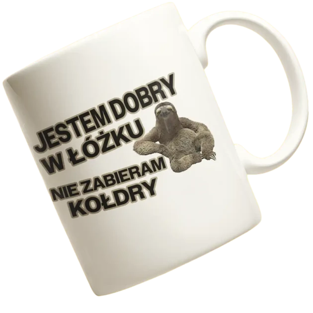 KUBEK jestem dobry w łóżku nie zabieram kołdry