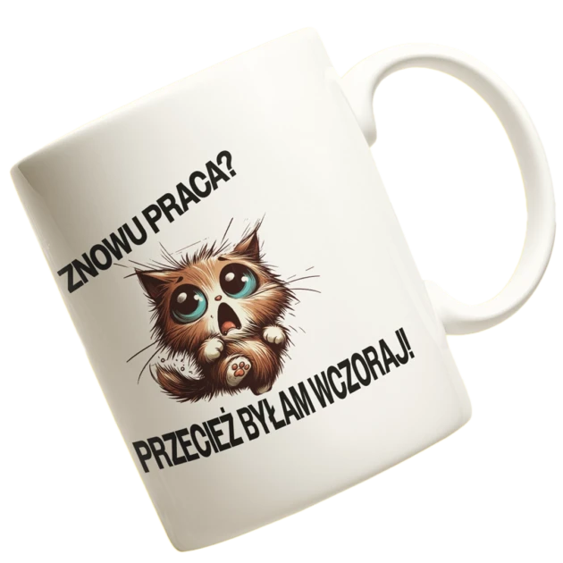 śmieszny kubek dla pracownika