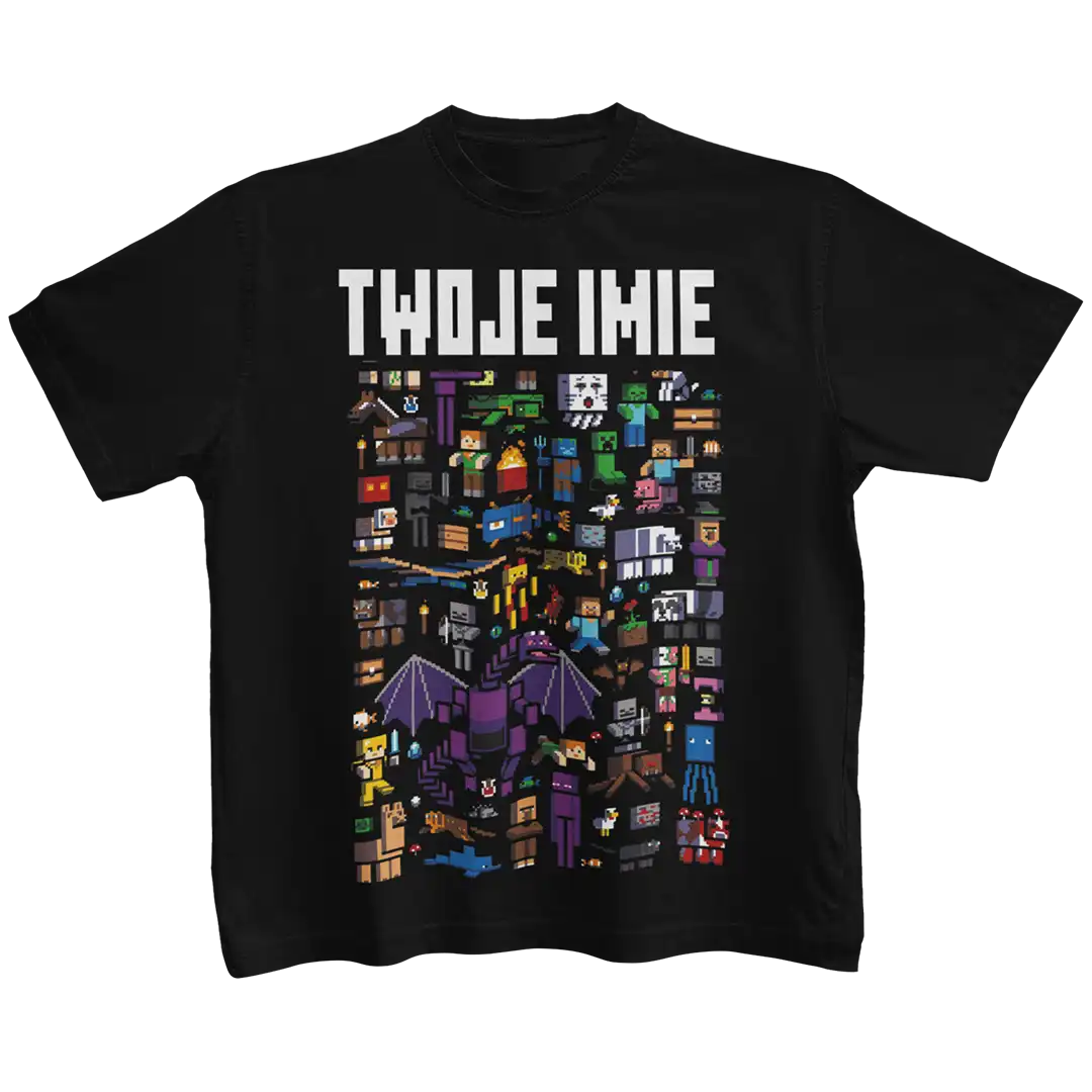 Koszulka minecraft z własnym imieniem