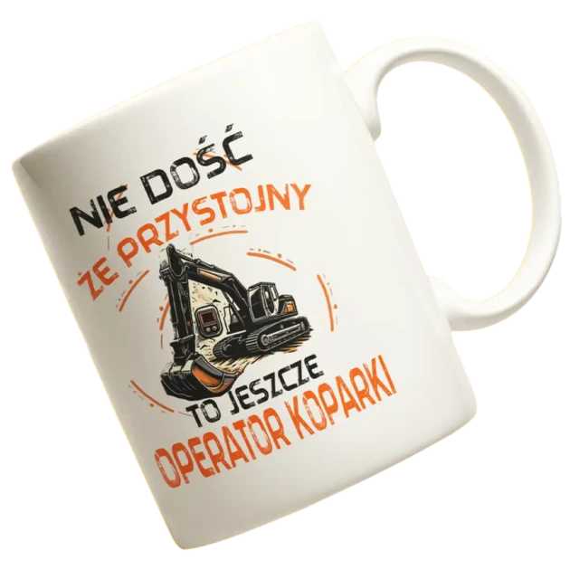 KUBEK nie dość że przystojny to jeszcze operator koparki