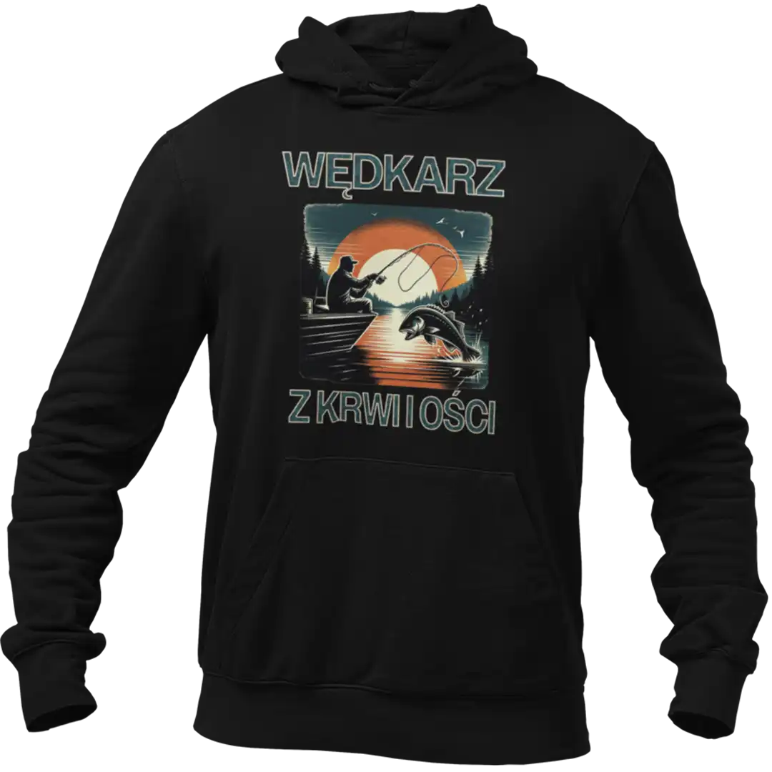 BLUZA WĘDKARZ Z KRWI I OŚCI