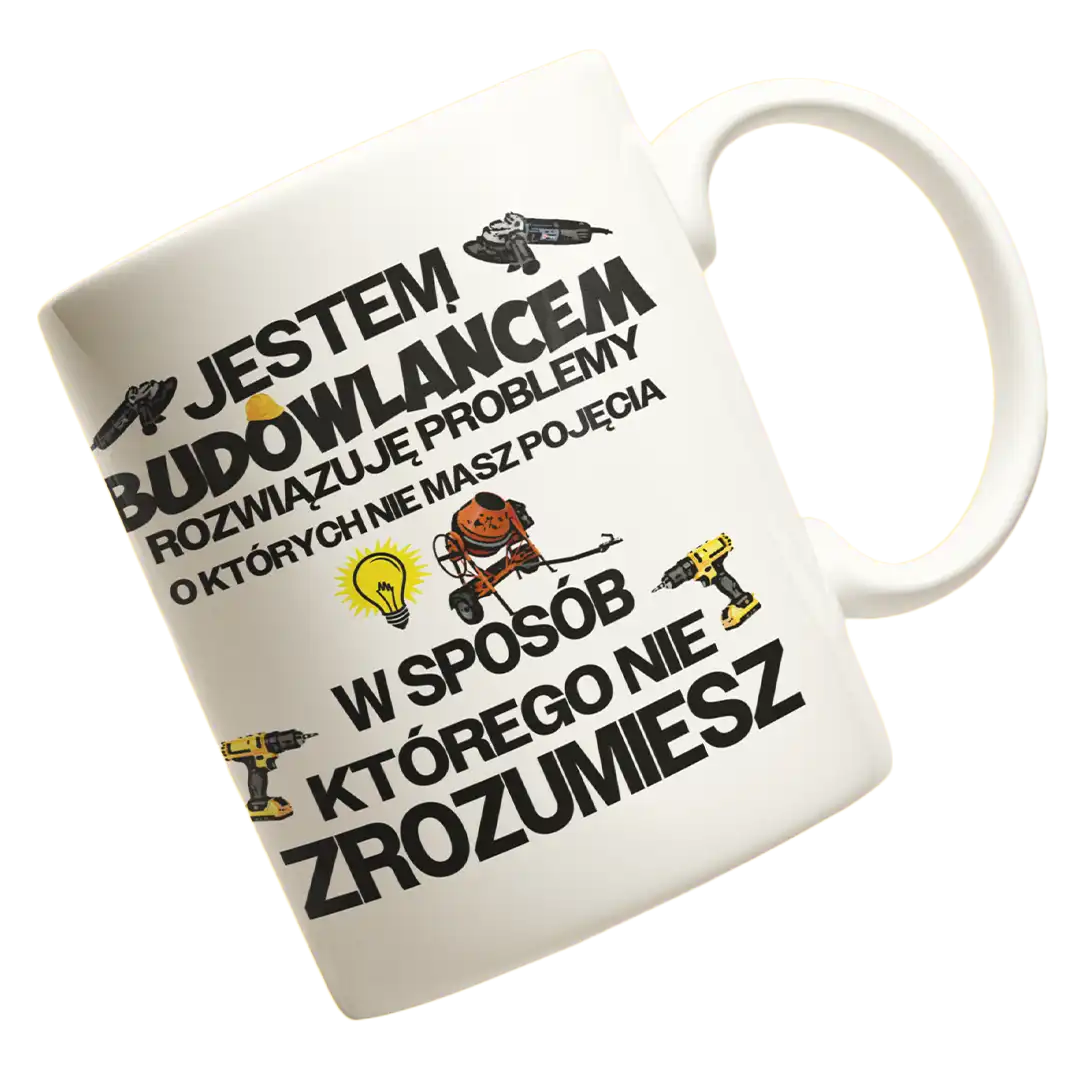 Kubek jestem budowlańcem