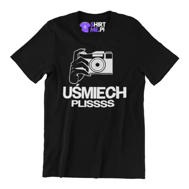KOSZULAK uśmiech plisss dla fotografa