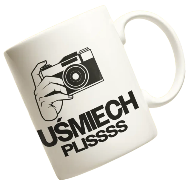 KUBEK UŚMIECH PLISS DLA FOTOGRAFA