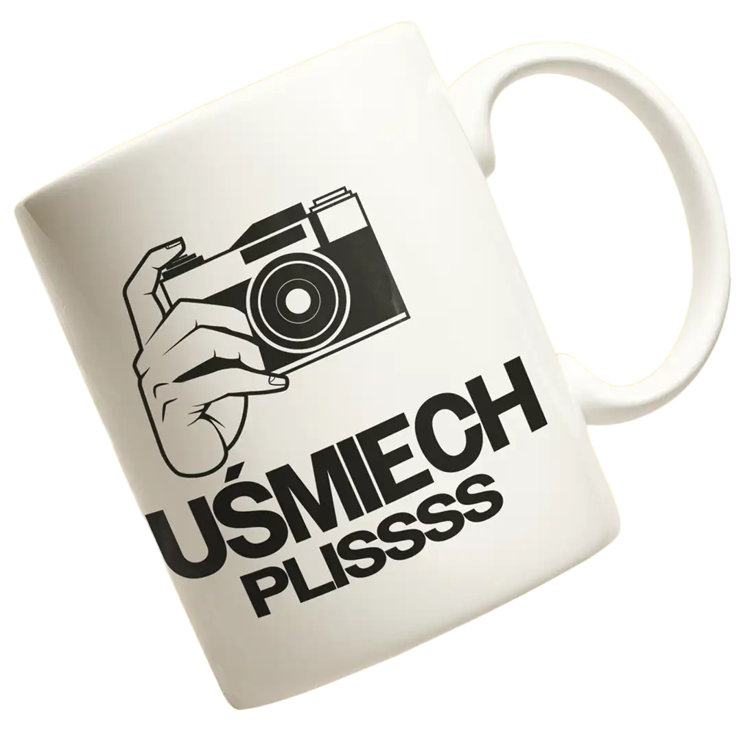 KUBEK UŚMIECH PLISS DLA FOTOGRAFA