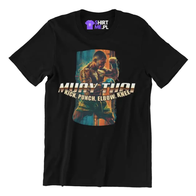Koszulka muay thai kick, punch, elbow,knee