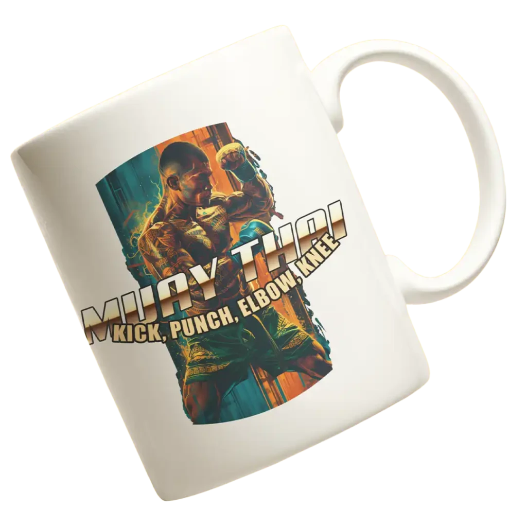 kubek muay thai kick, punch, elbow,knee