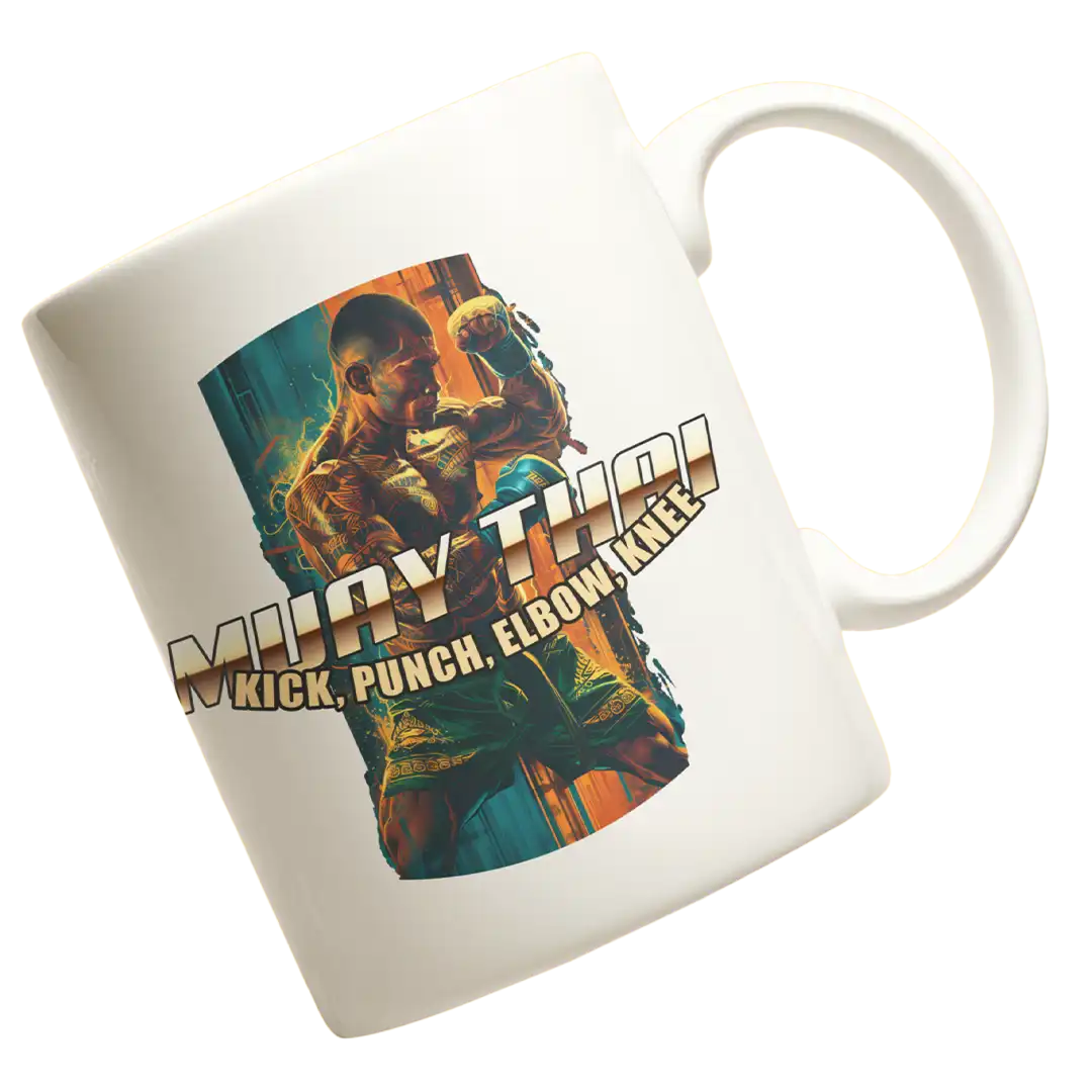 kubek muay thai kick, punch, elbow,knee