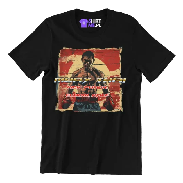 Koszulka muay thai kick, punch, elbow,knee