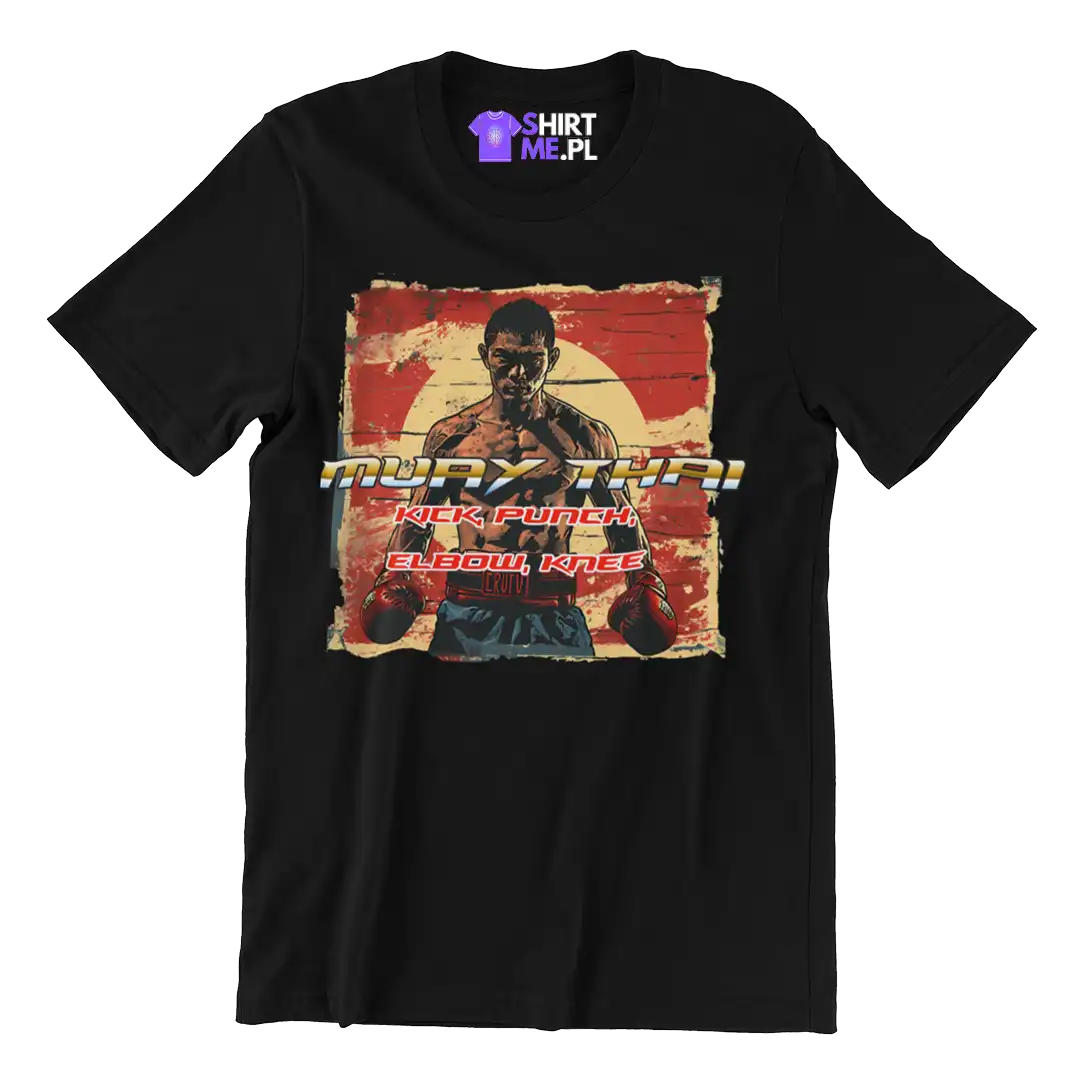 Koszulka muay thai kick, punch, elbow,knee