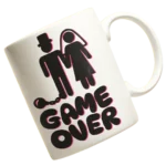 Kubek game over prezent na ślub