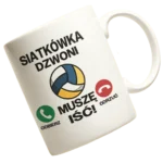kubek siatkówka dzwoni muszę iść