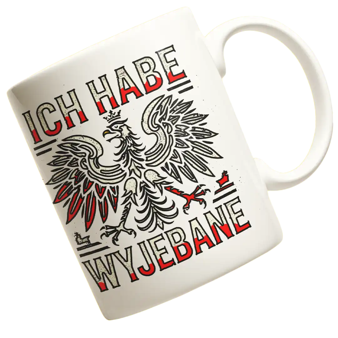 Śmieszny kubek ich habe wyjebane