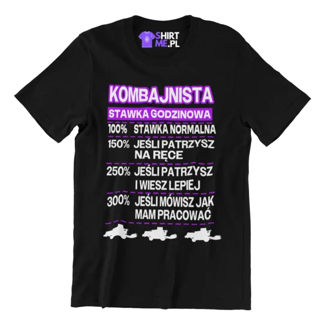 Koszulka kombajnista stawka godzinowa