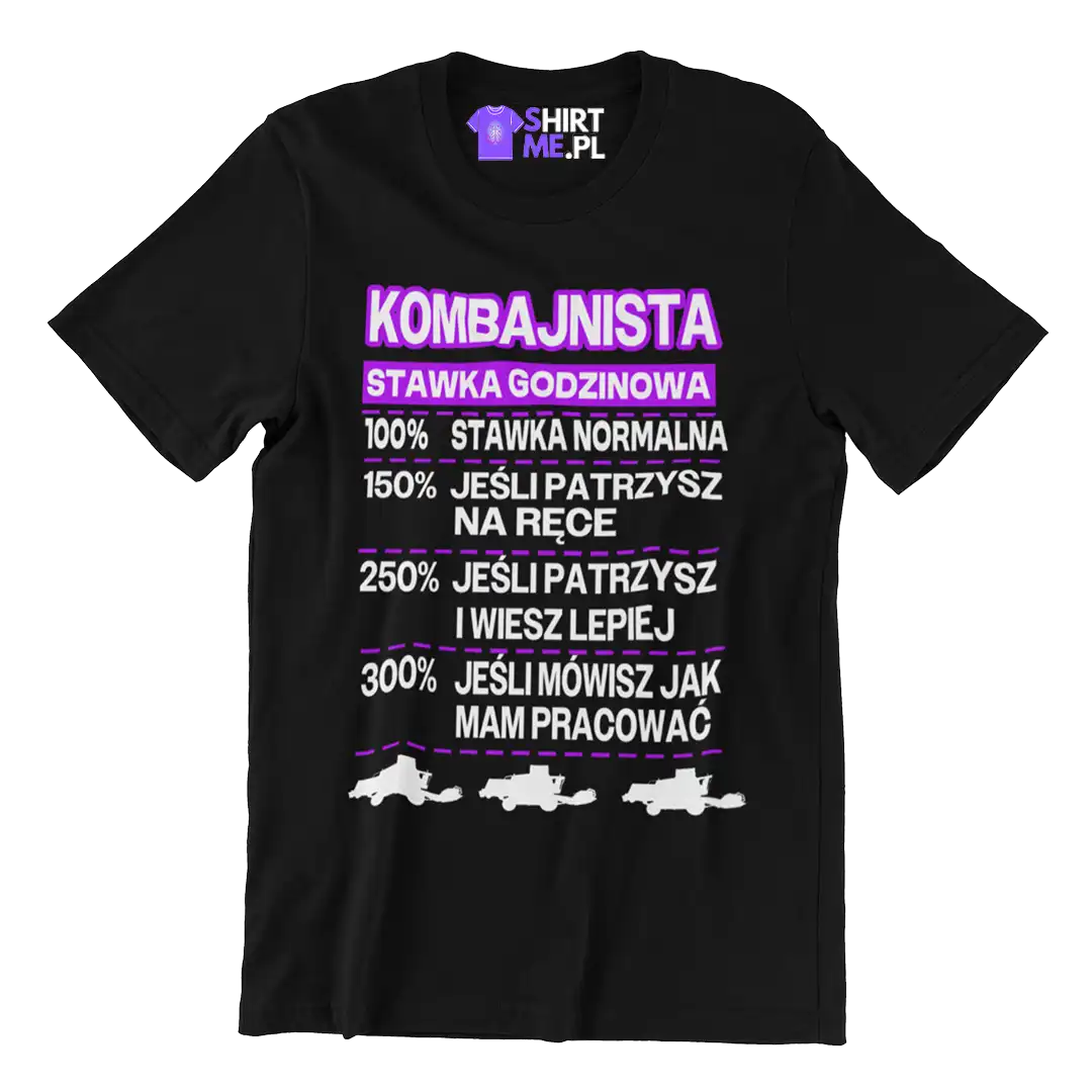 Koszulka kombajnista stawka godzinowa
