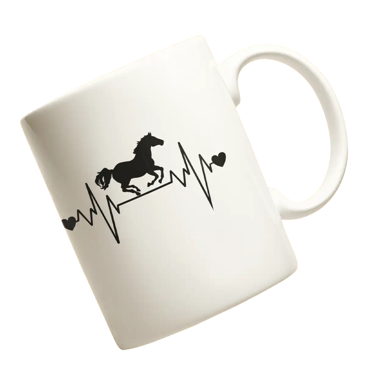 Kubek z koniami linia życia