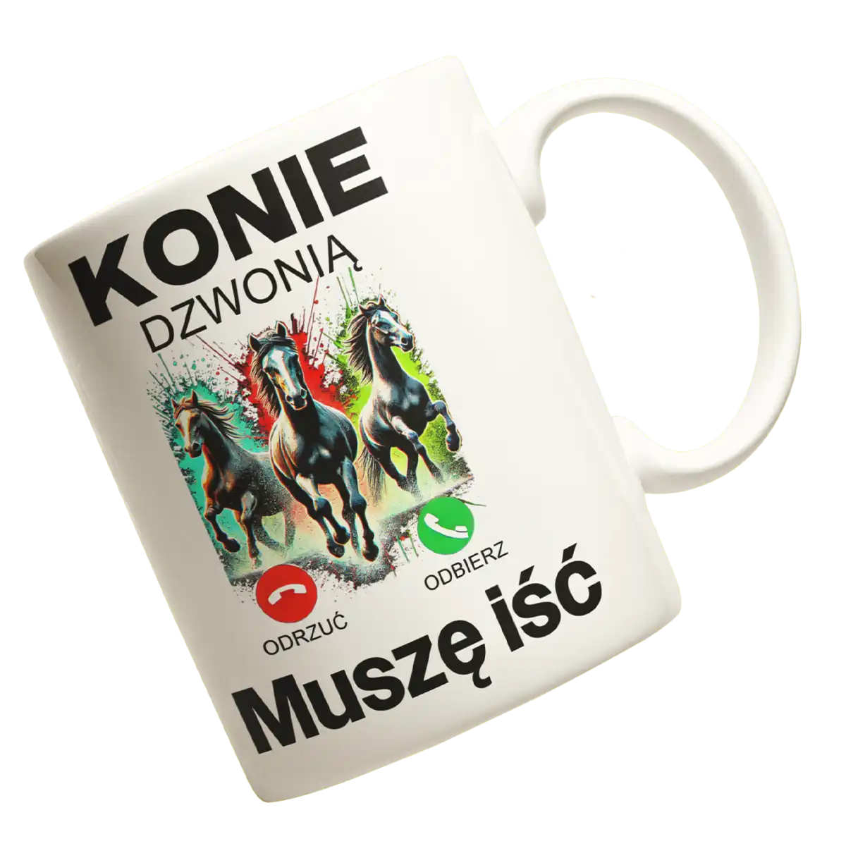 Kubek konie dzwonią muszę iść