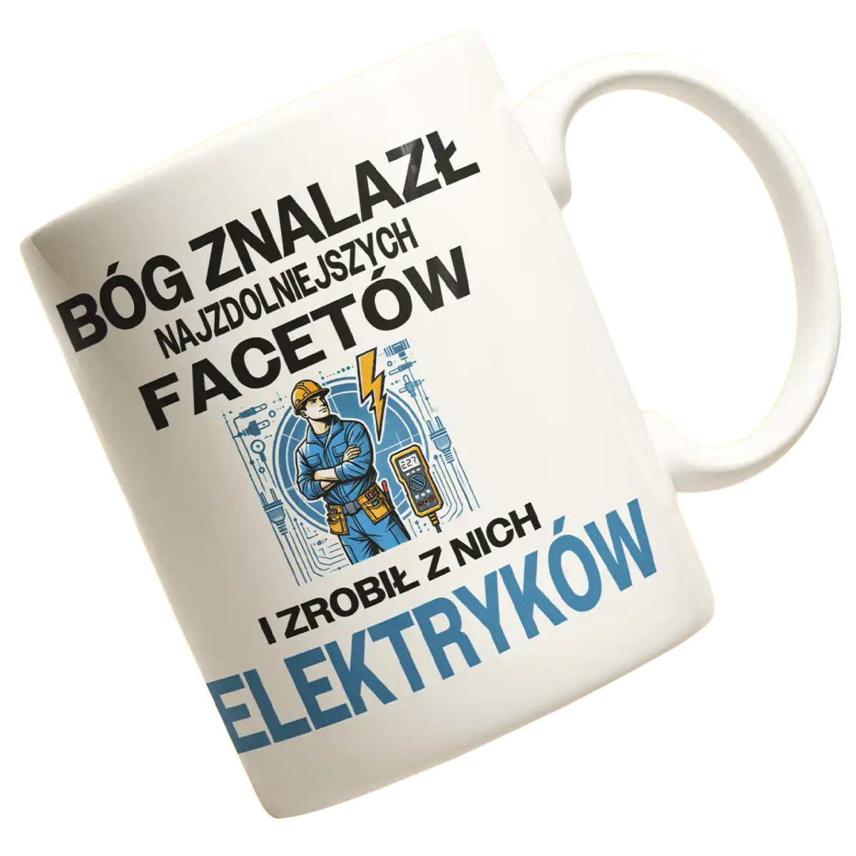 Koszulka bóg znalazł najzdolniejszych mężczyzn i zrobił z nich elektryków