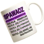 Kubek dla spawacza- stawka godzinowa