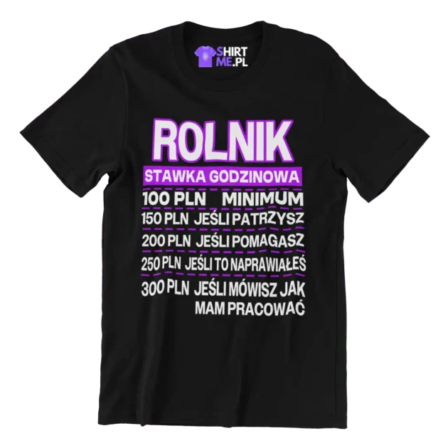 Koszulka rolnik stawka godzinowa