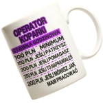Kubek operator koparki stawka godzinowa