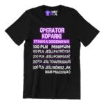 koszulka dla operatora koparki-stawka godzinowa