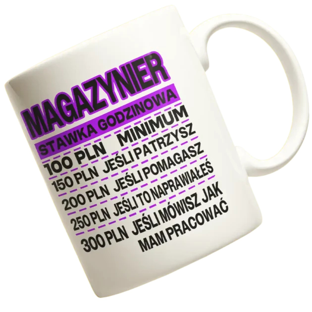 kubek magazynier cennik usług