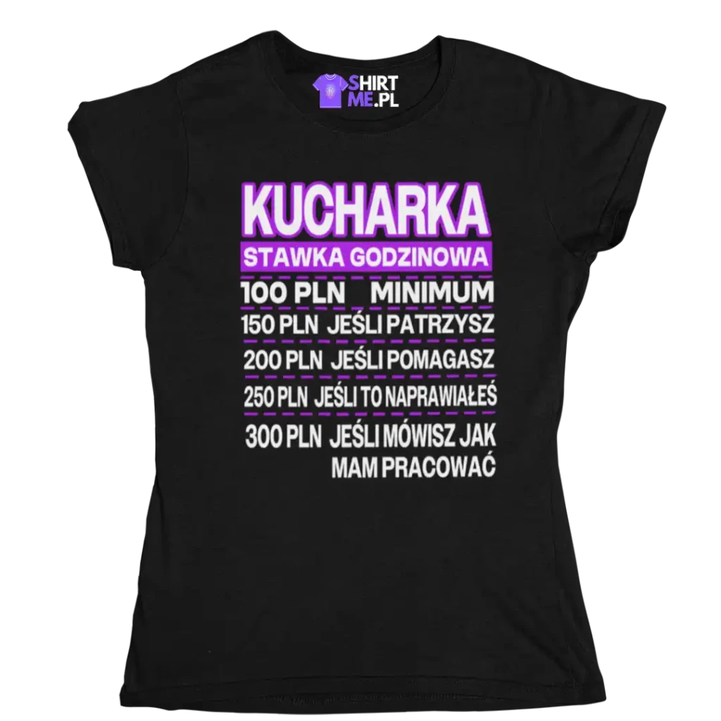 Koszulka kucharka cennik usług