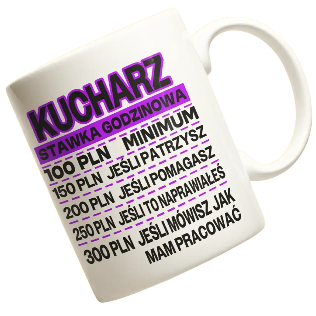 Kubek kucharz cennik usług