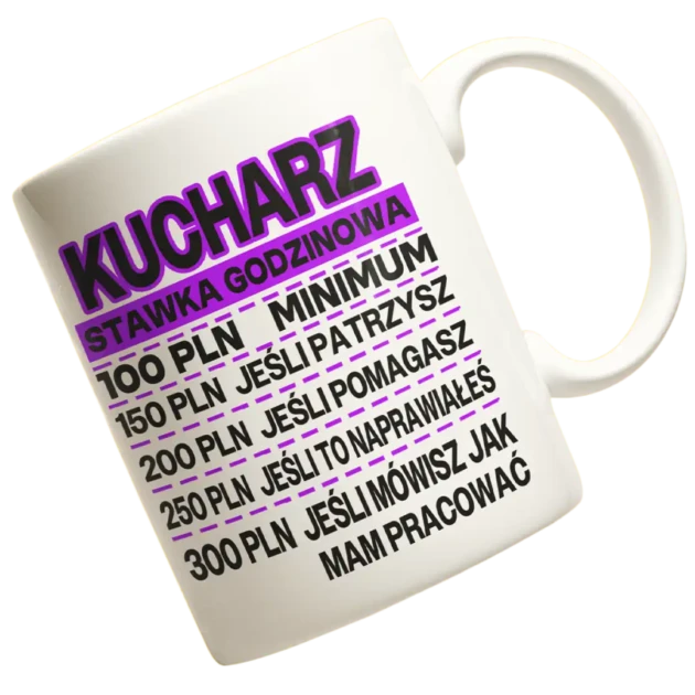 Kubek kucharz cennik usług