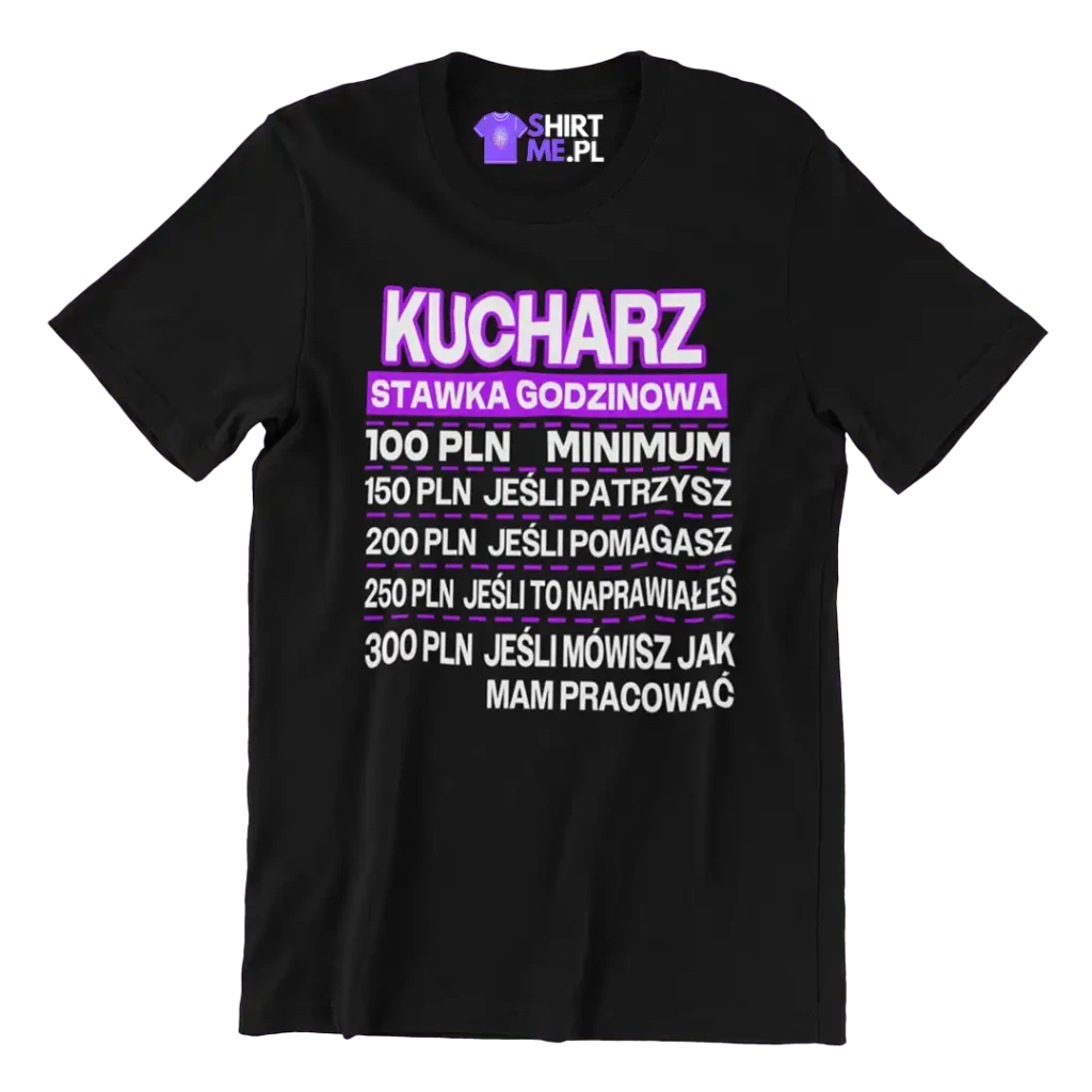 Koszulka kucharz cennik usług