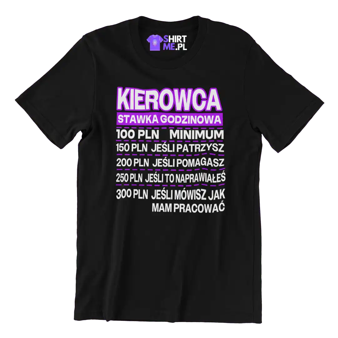 Koszulka kierowca stawka godzinowa