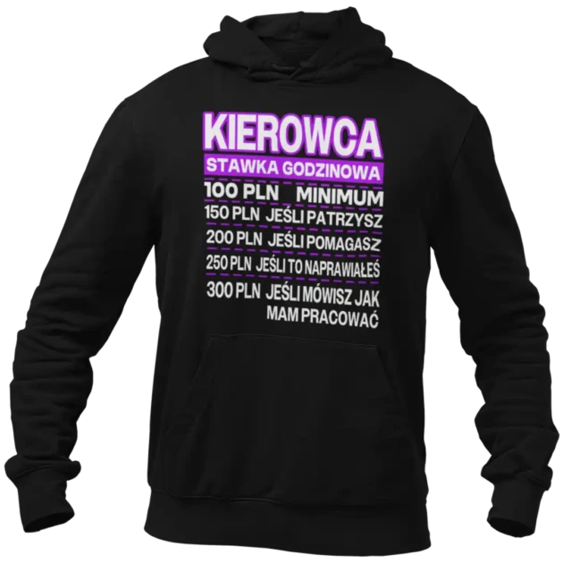 Bluza kierowca stawka godzinowa