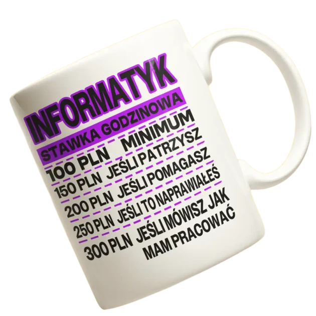 KUBEK informatyk stawka godzinowa