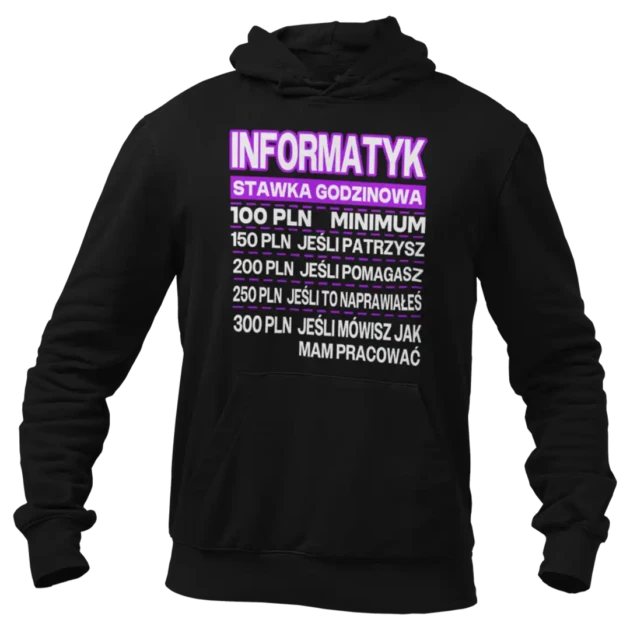 BLUZA informatyk stawka godzinowa