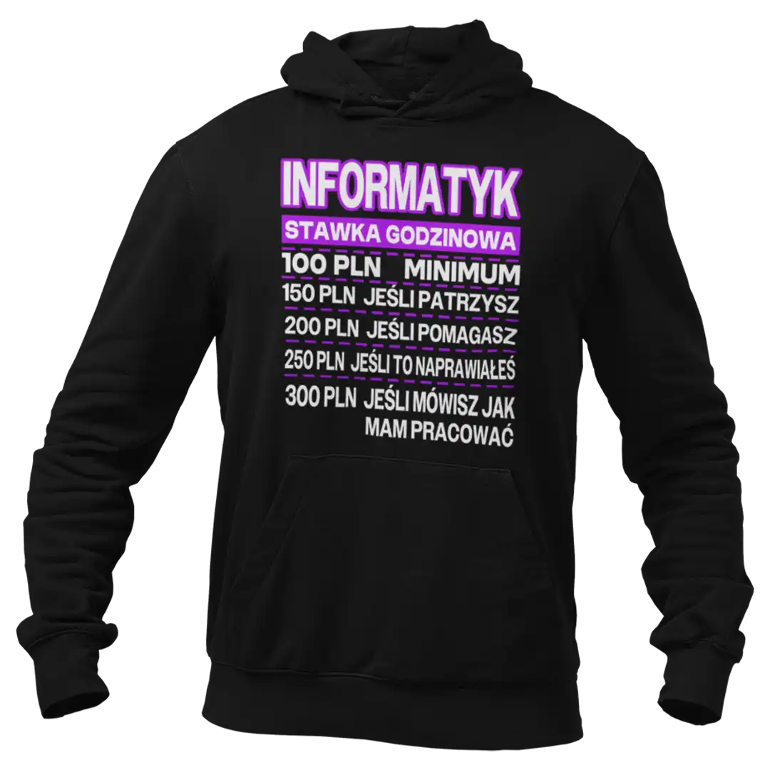BLUZA informatyk stawka godzinowa
