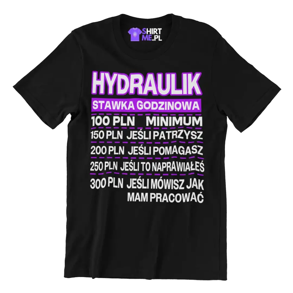 Koszulka hydraulik stawka godzinowa