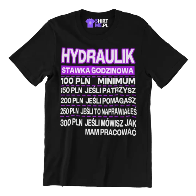 Koszulka hydraulik stawka godzinowa