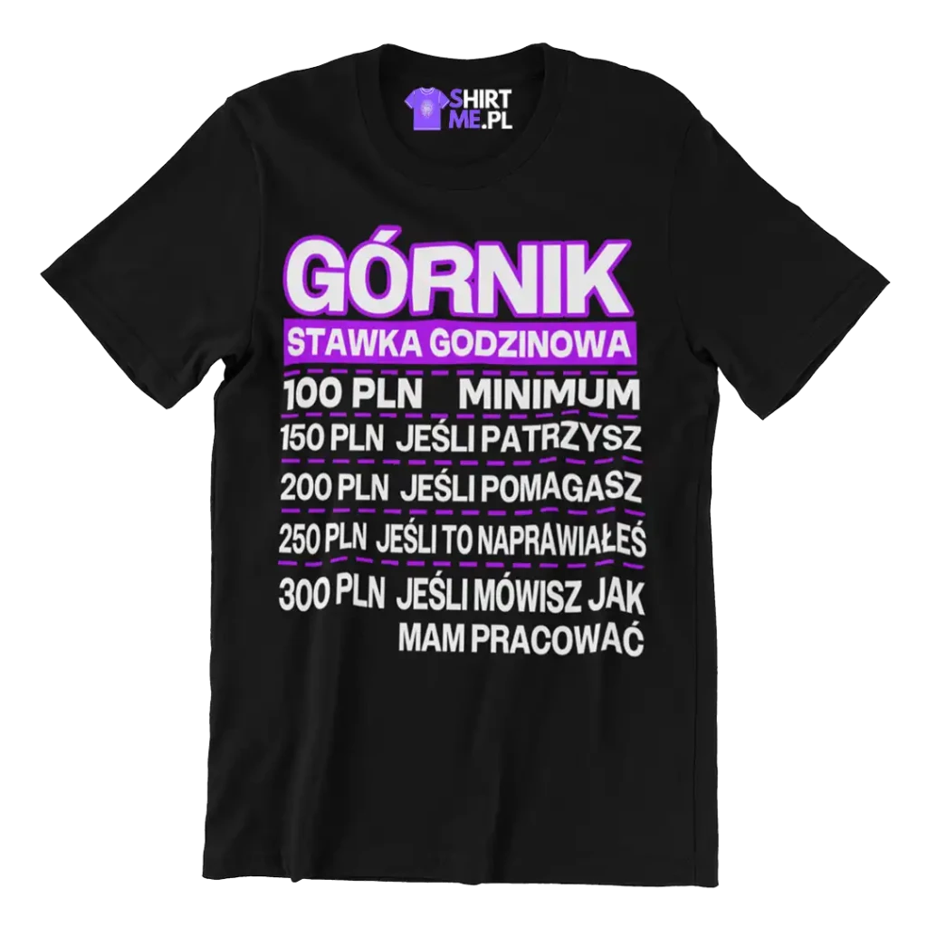 Koszulka górnik stawka godzinowa