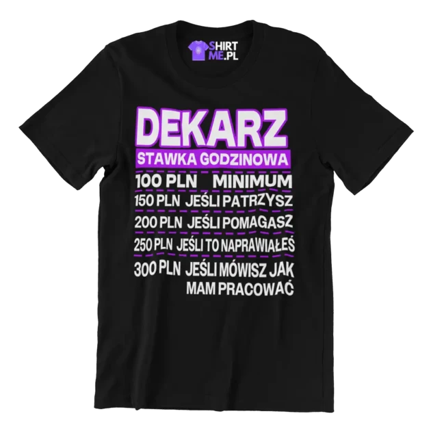 Koszulka dekarz stawka godzinowa