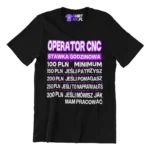 Koszulka operator cnc stawka godzinowa