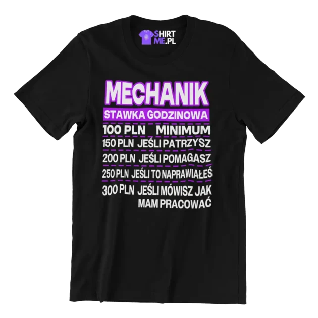 Koszulka mechanik stawka godzinowa