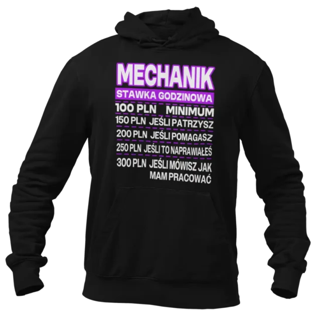 Bluza dla mechanika stawka godzinowa