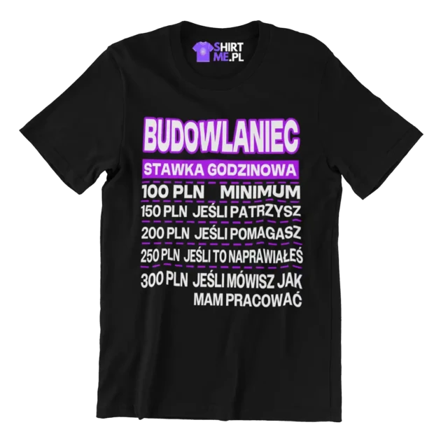 Koszulka budowlaniec stawka godzinowa