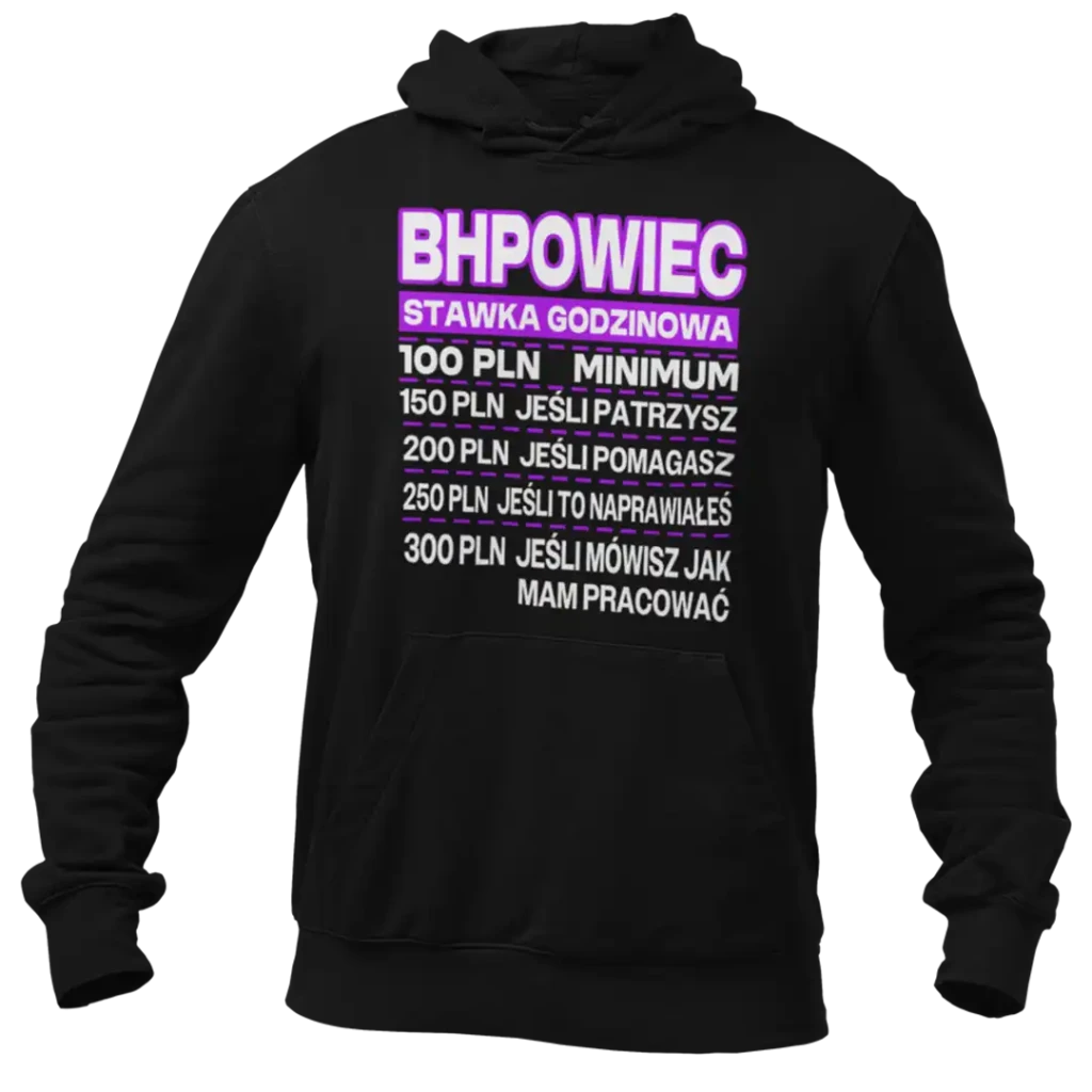 Bluza BHPowiec cennik usług.