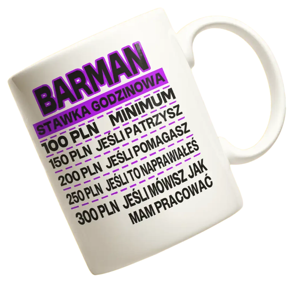 KUBEK dla barmana cennik usług